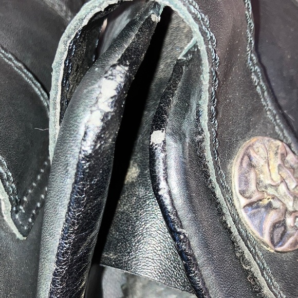 Rieker women’s size 39 Black Leather Mules with Silver Accent - Picture 10 of 16